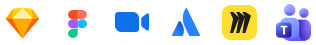 icons showing the software used